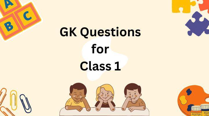 GK Questions for Class 1 in Bengali